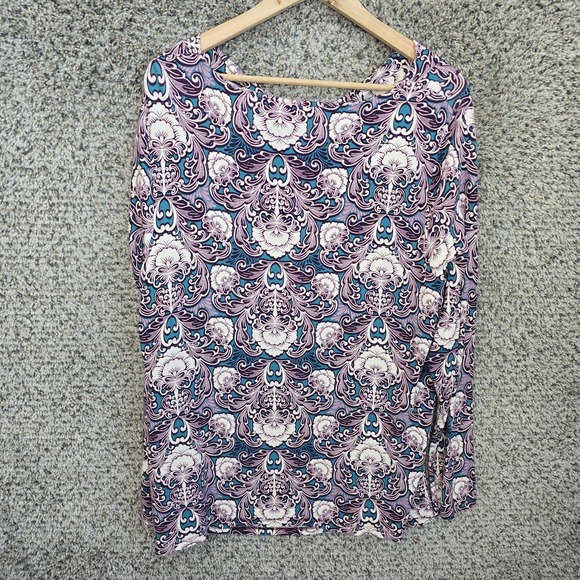 Talbots Top Womens Plus 2X Purple Cowl Neck Long Sleeve Tee Casual‎ Ladies - Picture 7 of 7